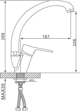 Смеситель для кухни Gappo Vantto G4136