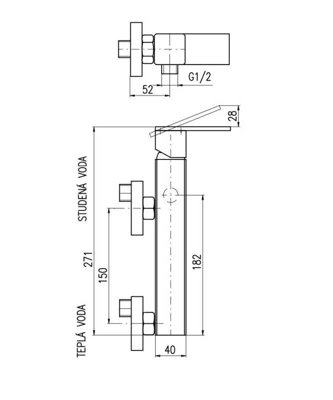 Смеситель для душа Rav-Slezak Loira LR580.5 хром