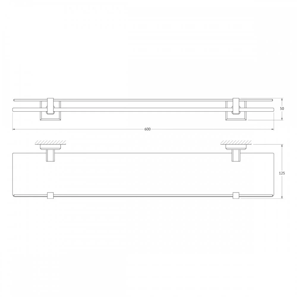 Полка Artwelle Hagel 992760 хром