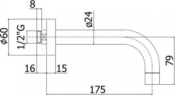 Излив Paffoni Light ZBOC041CR