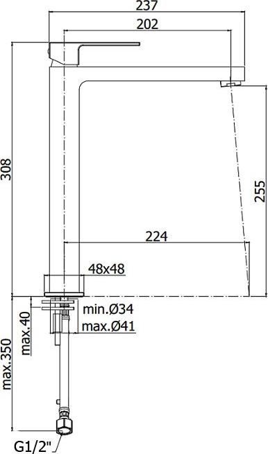 Смеситель Paffoni Elle EL081CR для раковины