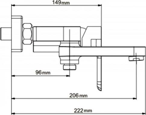 Смеситель для ванны Gappo Noar G3248 белый/хром