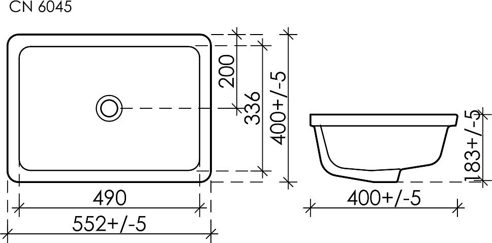 Раковина Ceramica Nova Element CN6045, белый