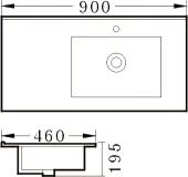 Тумба с раковиной Sanvit Мэри-4 90 R