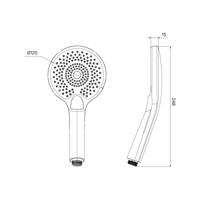 Душ ручной Iddis Optima Home OPH12CWi18 хром