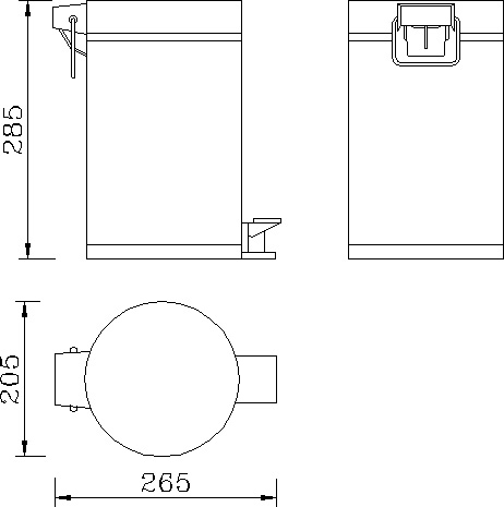 Мусорное ведро Rush Bianki BI76920