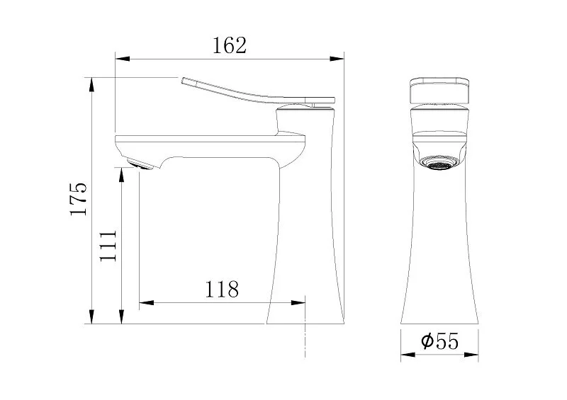 Смеситель для раковины Grossman Advans 510.K35.09.320 золото