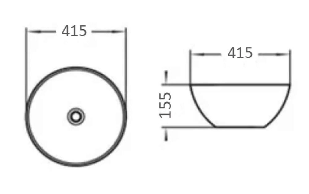 Раковина накладная Comforty 4150373 белый