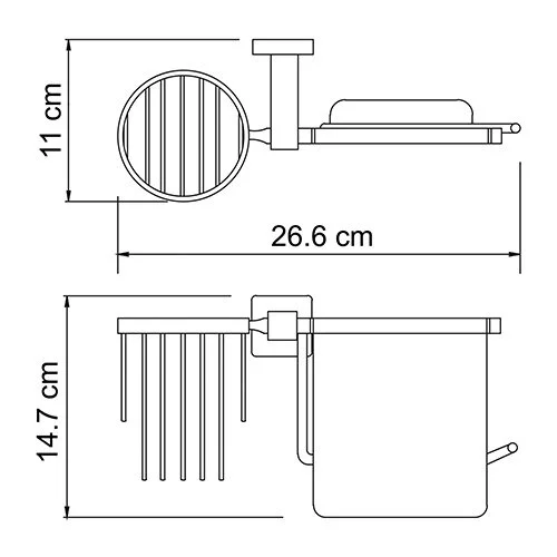 Держатель освежителя воздуха WasserKRAFT Lippe К-6500 K-6559 хром