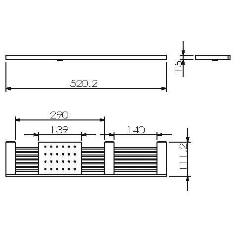 Полка Langberger Vico 31060E хром