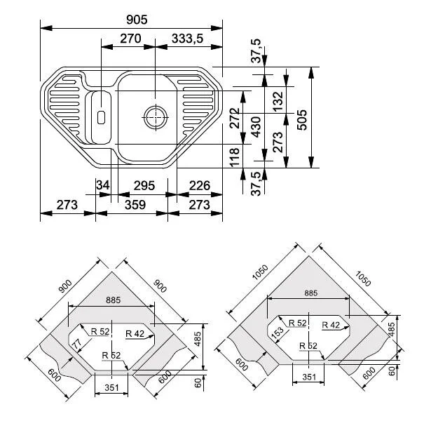 Кухонная мойка Franke Euroform 114.0185.111 бежевый