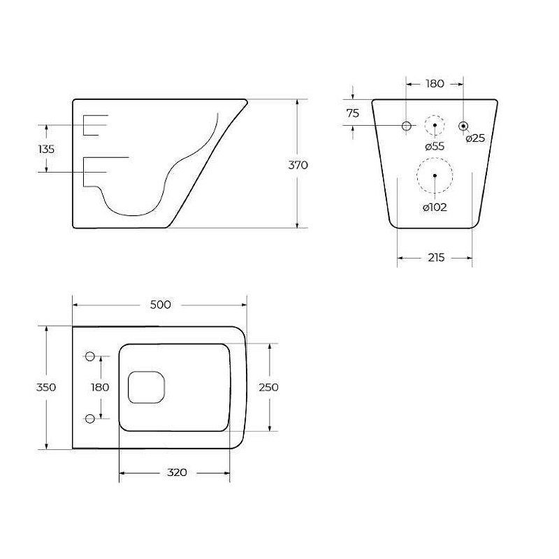 Подвесной унитаз BelBagno Marmi BB052CHR/BB052SC безободковый с сиденьем микролифт, белый