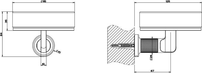 Мыльница Gessi Inciso 58502#149, finox / черный