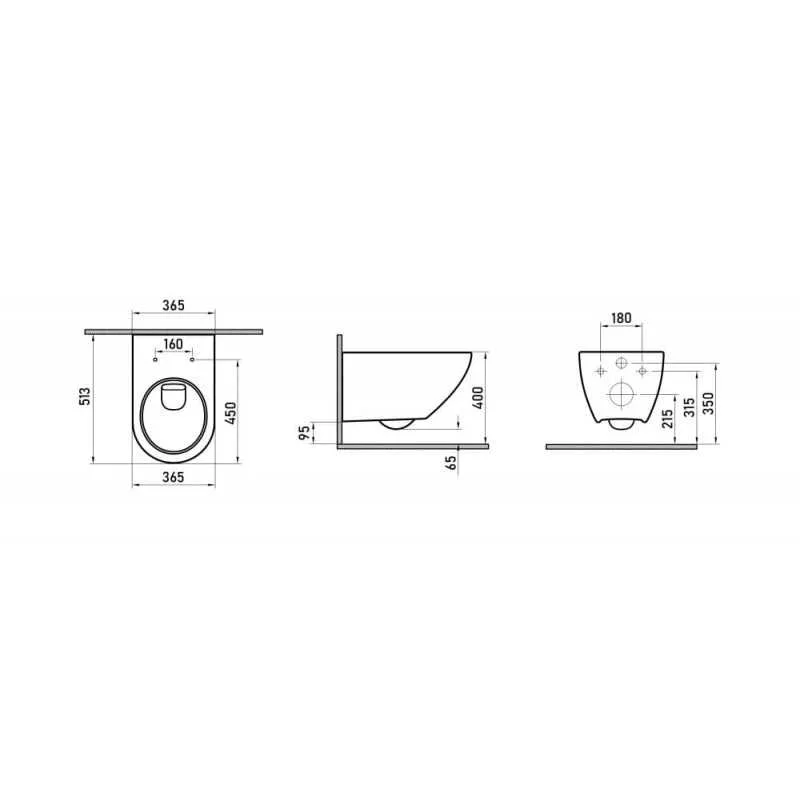 Комплект Berges: инсталляция Berges Novum 525 с унитазом Puma 043270 Rimless, крышка микролифт, клавиша D7 белая/хром