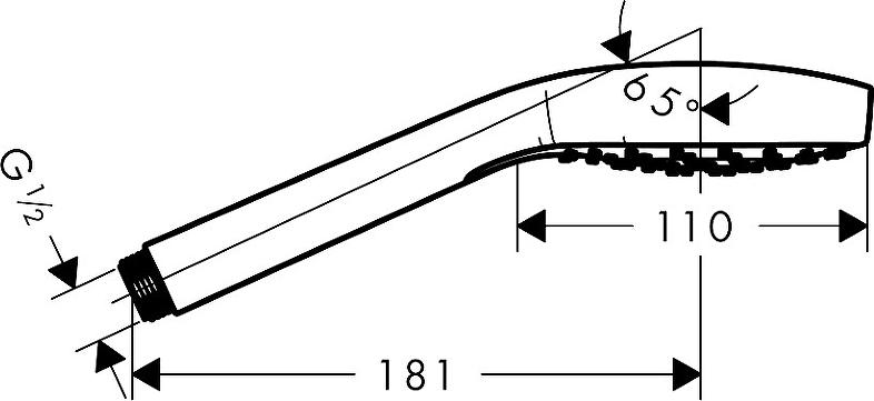 Ручной душ Hansgrohe Croma Select E 26814140, шлифованная бронза