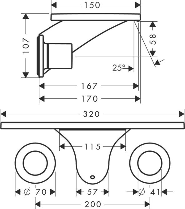 Смеситель для раковины Axor Massaud 18112990, золото