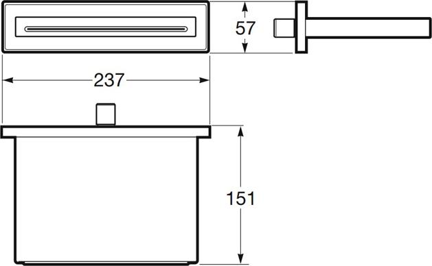 Излив для ванны Armani / Roca Island 7.5A18.7.6C0.0, хром