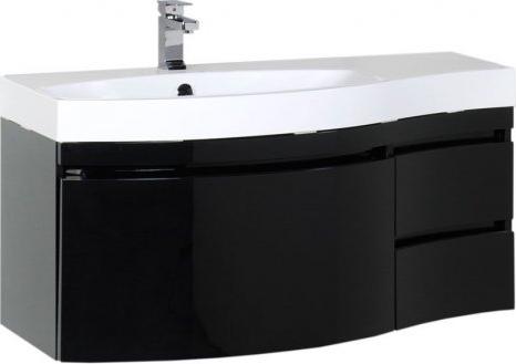 Тумба с раковиной Aquanet Опера 115 L 00212995 чёрный