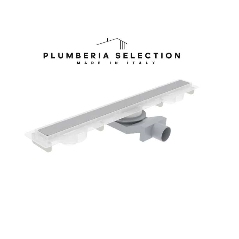 Дренажный канал Plumberia Selection PSM Modular PSM80MT, 80 см, под плитку, нержавеющая сталь матовая