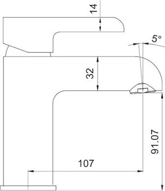 Смеситель для раковины Gappo G03-6 G1003-6