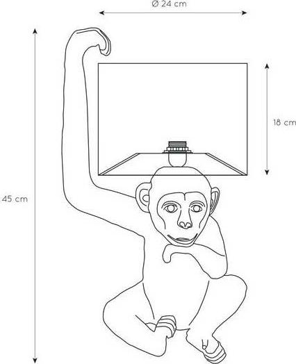 Настольная лампа Lucide Extravaganza Chimp 10502/81/30
