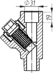 Сетчатый фильтр Kalde 3222-flt-320000 32