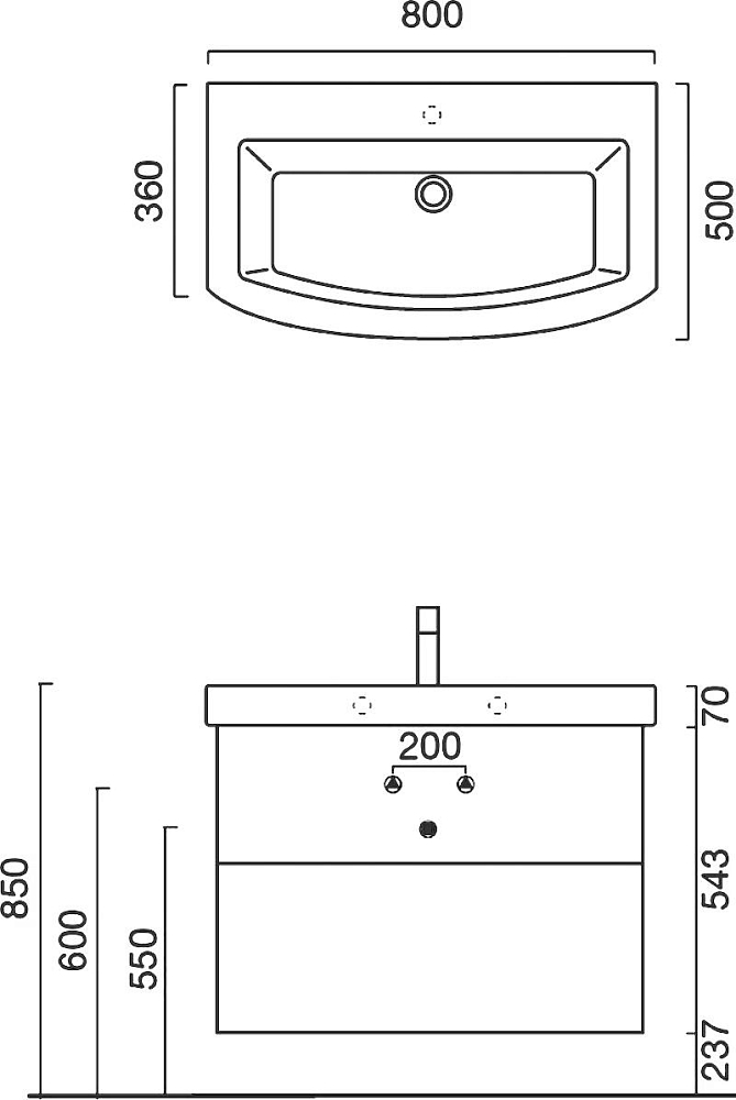 Тумба для комплекта Berloni Bagno Moon MN BS31T 100