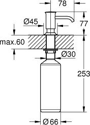 Дозатор жидкого мыла Grohe Authentic 40537ZB1