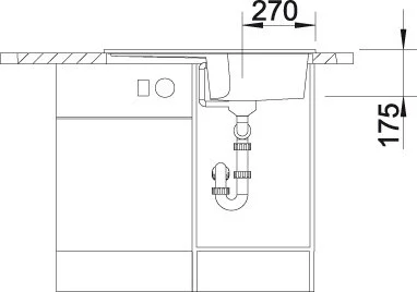 Кухонная мойка Blanco Idessa 514487 белый