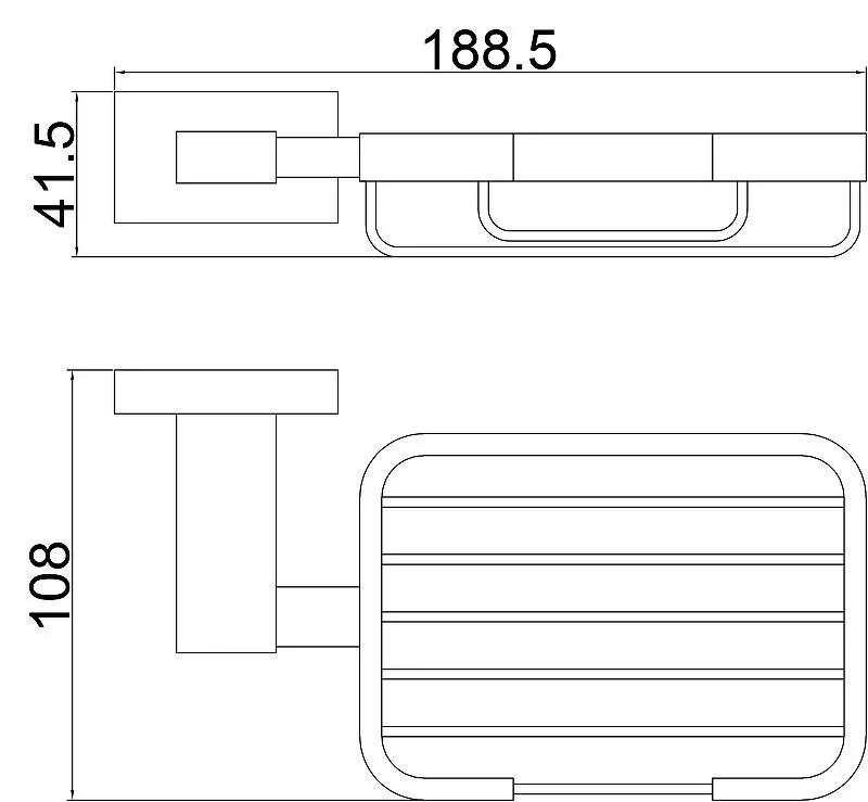 Мыльница Belz B904 B90402-1 серый