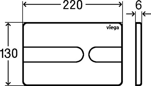 Кнопка смыва Viega Visign for Style 23 773052 хром