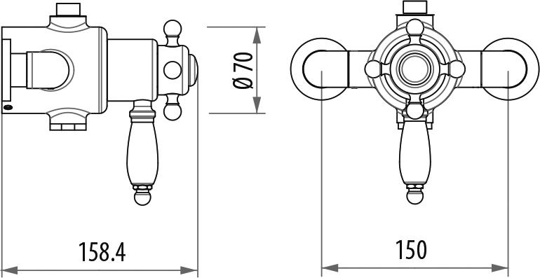 Смеситель для душа Gattoni Termostatici TSRE940C0.I сr, хром