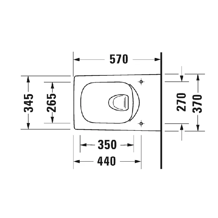 Подвесной унитаз Duravit Viu 25110900001 37 x 57 см безободковый, с креплением Durafix, с покрытием WG, белый