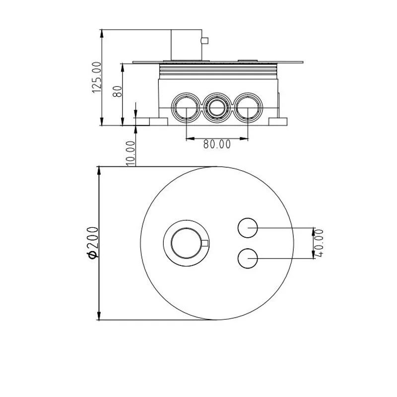 Смеситель для душа Gllon GL-CMB-R-2-T хром