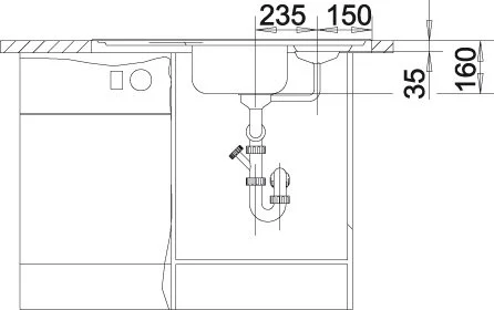 Кухонная мойка Blanco Tipo 513552 серый