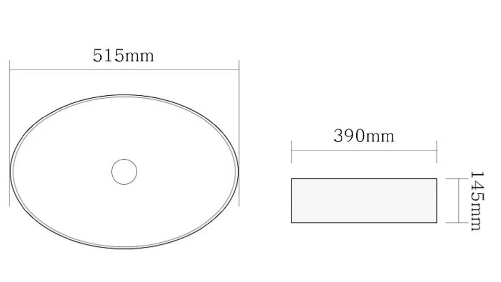 Раковина накладная SantiLine SL-1104MB черный