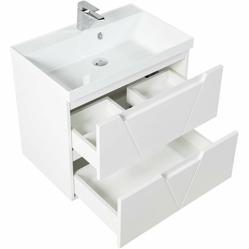 Тумба под раковину BelBagno VITTORIA-800-2C-SO-BO-P 80 см, Bianco Opaco