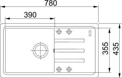 Кухонная мойка 78 см Franke Malta BSG 611-78 3,5" 114.0391.205, миндаль