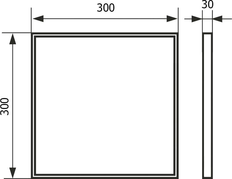 Настенный люк Evecs ЛП3030К 30х30