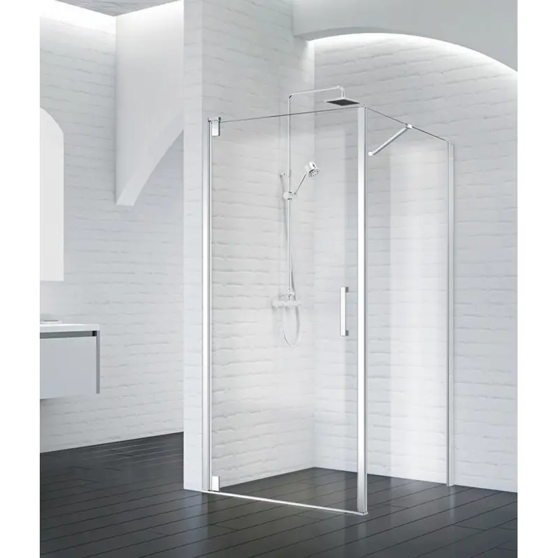 Душевой уголок BelBagno MARMI-AH-1-60/100-C-Cr 60x100, профиль хром, стекло прозрачное