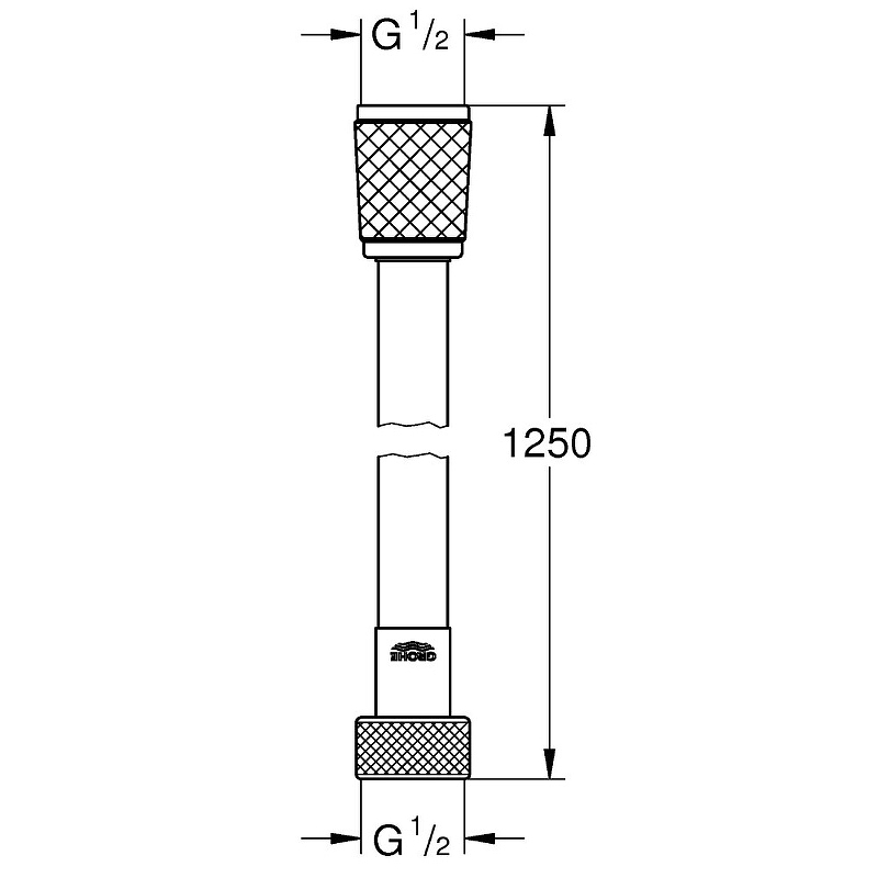 Душевой шланг Grohe Relexaflex 28150002 хром