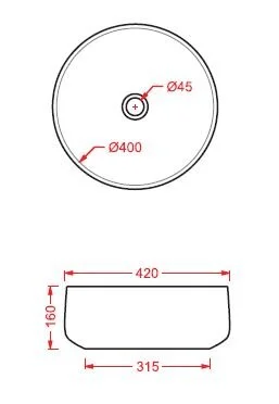 Раковина накладная ArtCeram Cognac COL001 12 00 желтый