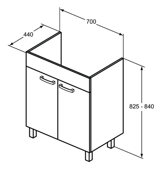 Тумба под раковину Ideal Standard Tempo E0536OS бежевый