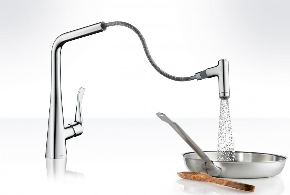 Смеситель для кухонной мойки Hansgrohe Metris 14820000, хром