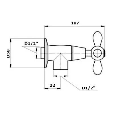 Шланговое подключение  Migliore Princeton Plus ML.PRP-8058.CR хром