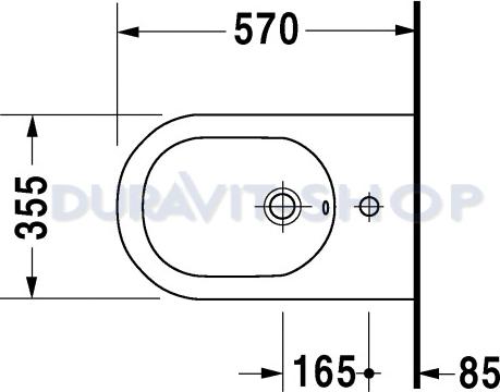 Напольное биде Duravit Starck-2 0263100000