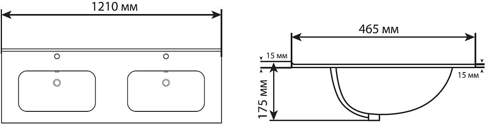 Раковина Aquanet Flat 00330427 белый