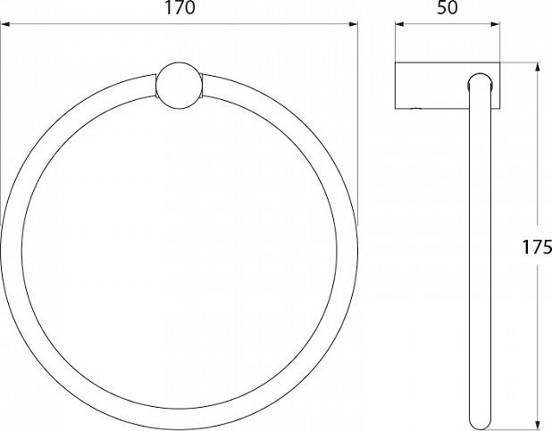 Полотенцедержатель Iddis Renior L045