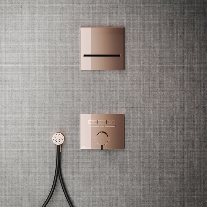 Смеситель для душа Gessi Hi-Fi 63081#030, copper PVD