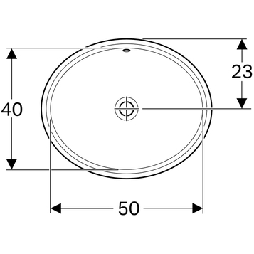 Раковина 56 см Geberit VariForm 500.752.01.2, белый